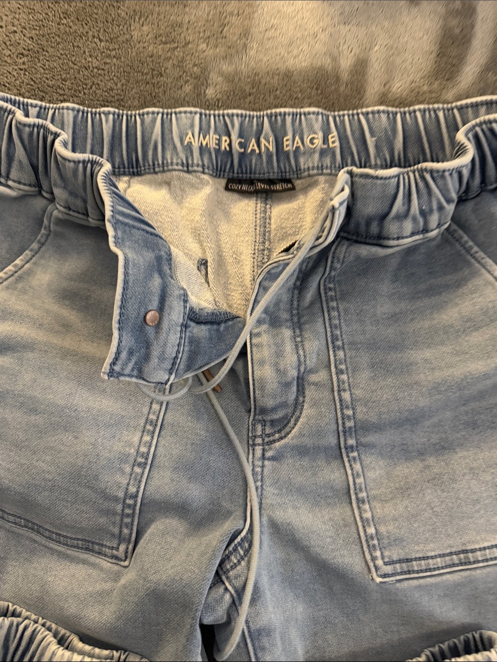 American Eagle Light Blue Jogger Jeans